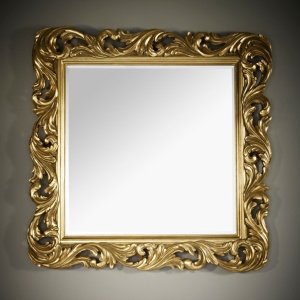 Зеркало 108x108 Deknudt Mirror "Voluta Silver" 2700.122